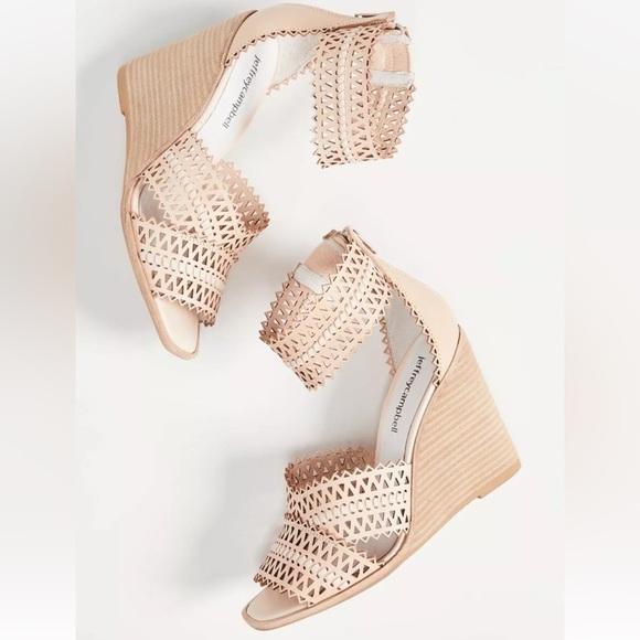 Jeffrey‎ Campbell Besante Wedge in Natural Size 10 - Picture 1 of 14